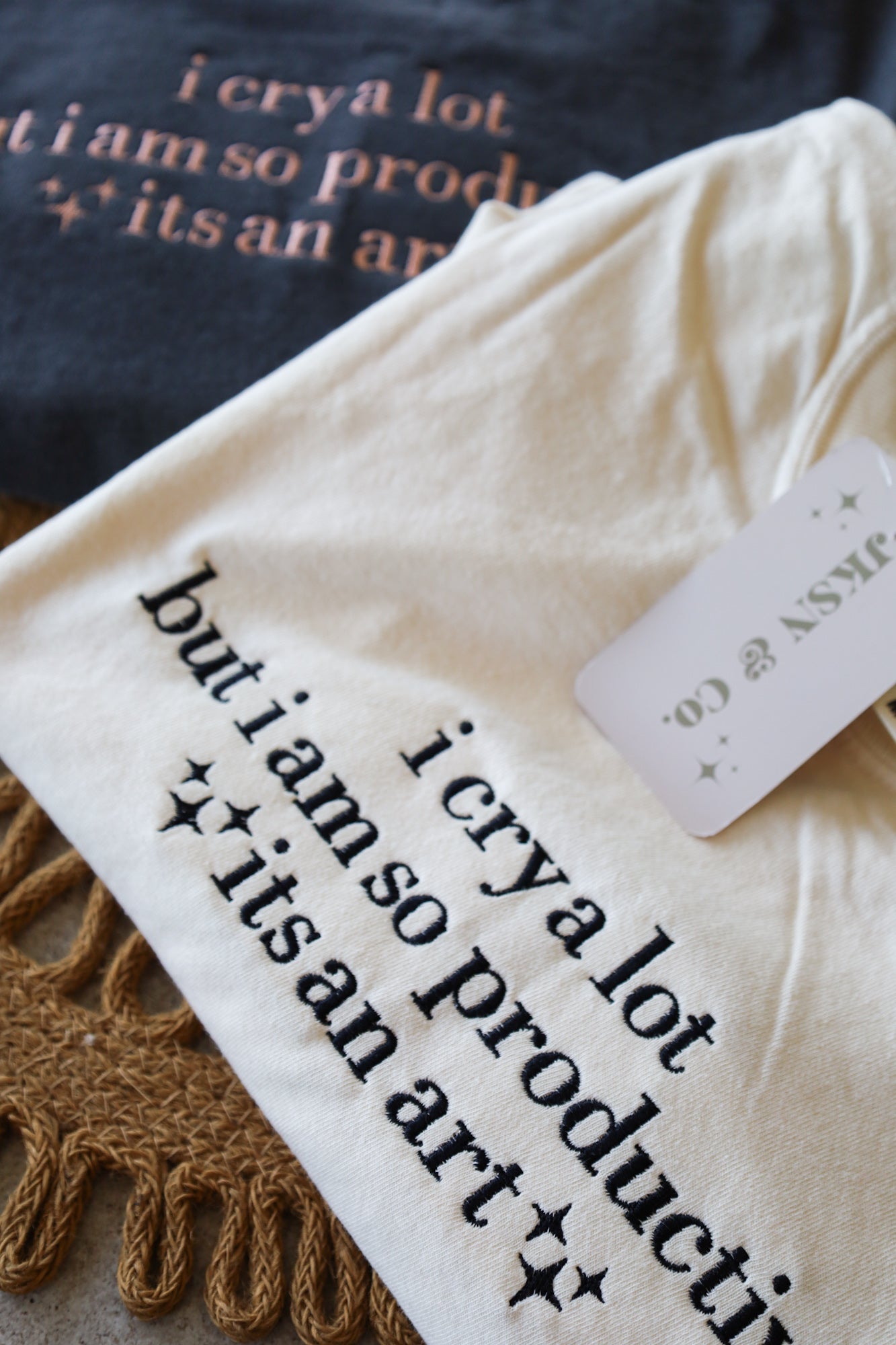 I Cry Alot | TTPD Inspired Embroidered Tee, Comfort Colors Tee, Short Sleeve Tee