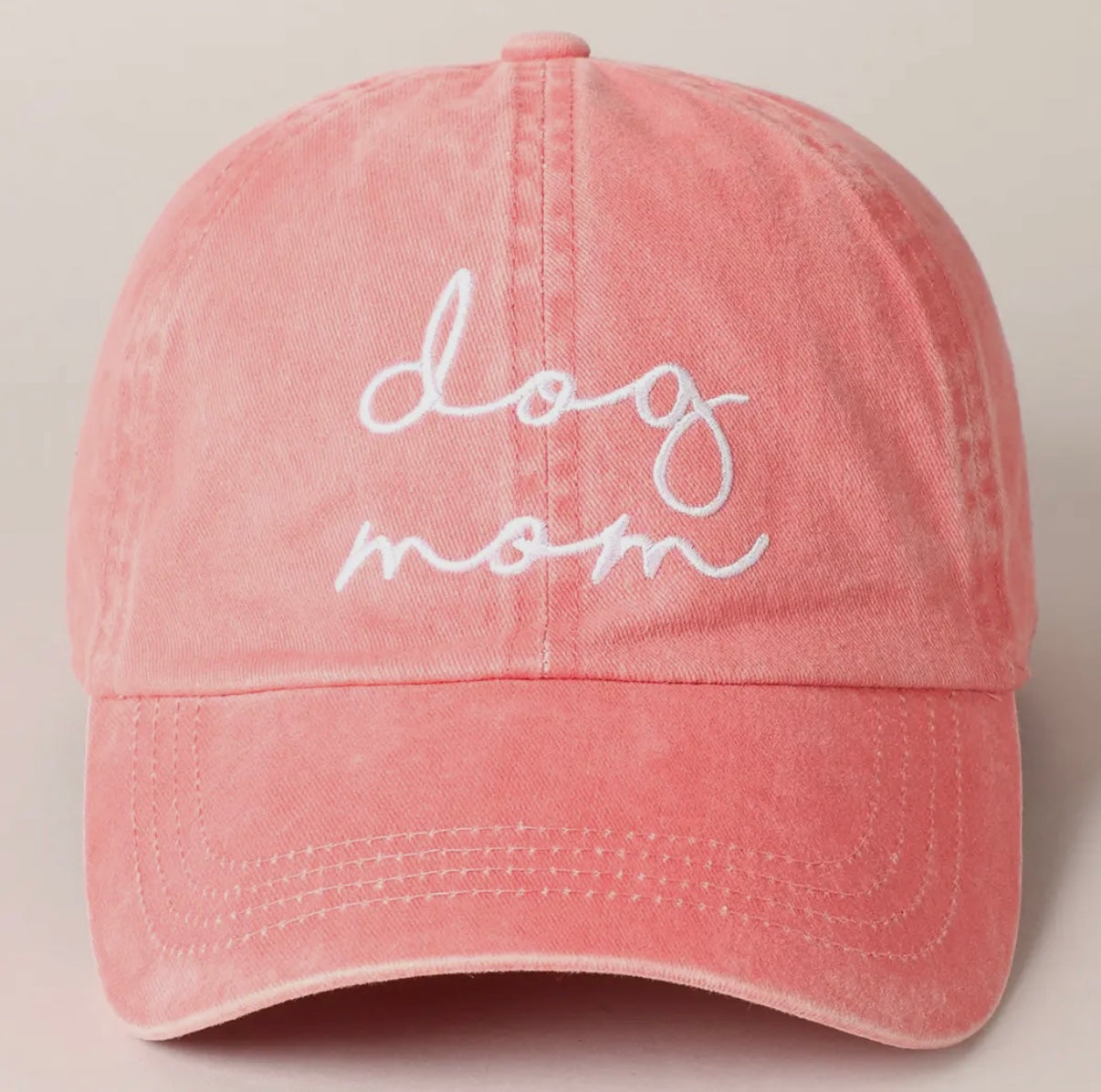 Dog Mom Embroidered Hat — Gift for Dog Mom, Dog Mom Ball Cap