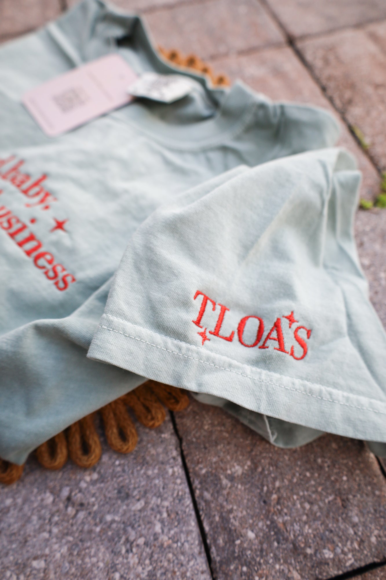 The Life of a Showgirl Embroidered Tee, And Baby, That’s Show Business For You Comfort Colors Tee