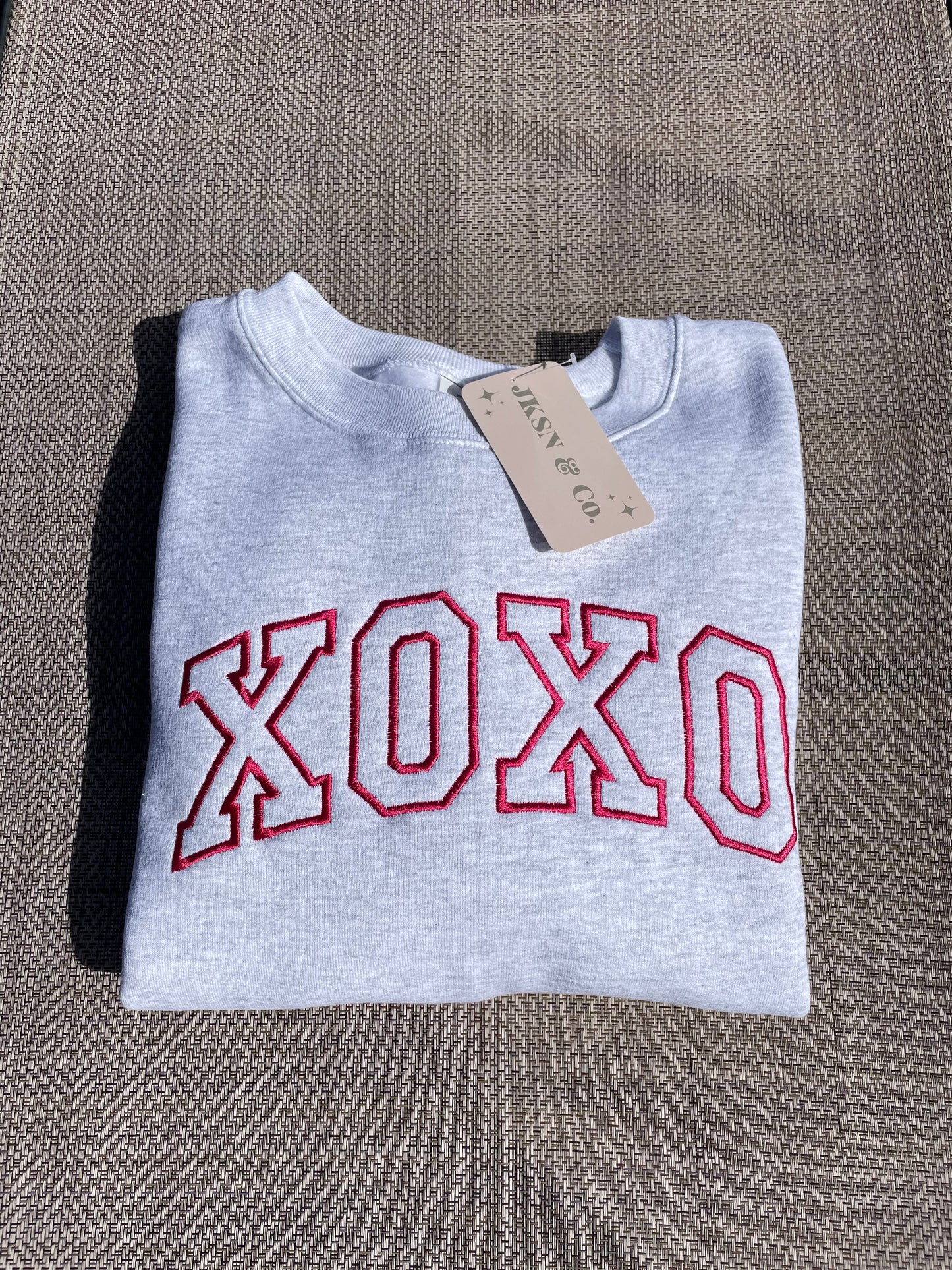 XOXO Embroidered Sweatshirt | Valentine's Day | VDay Gift