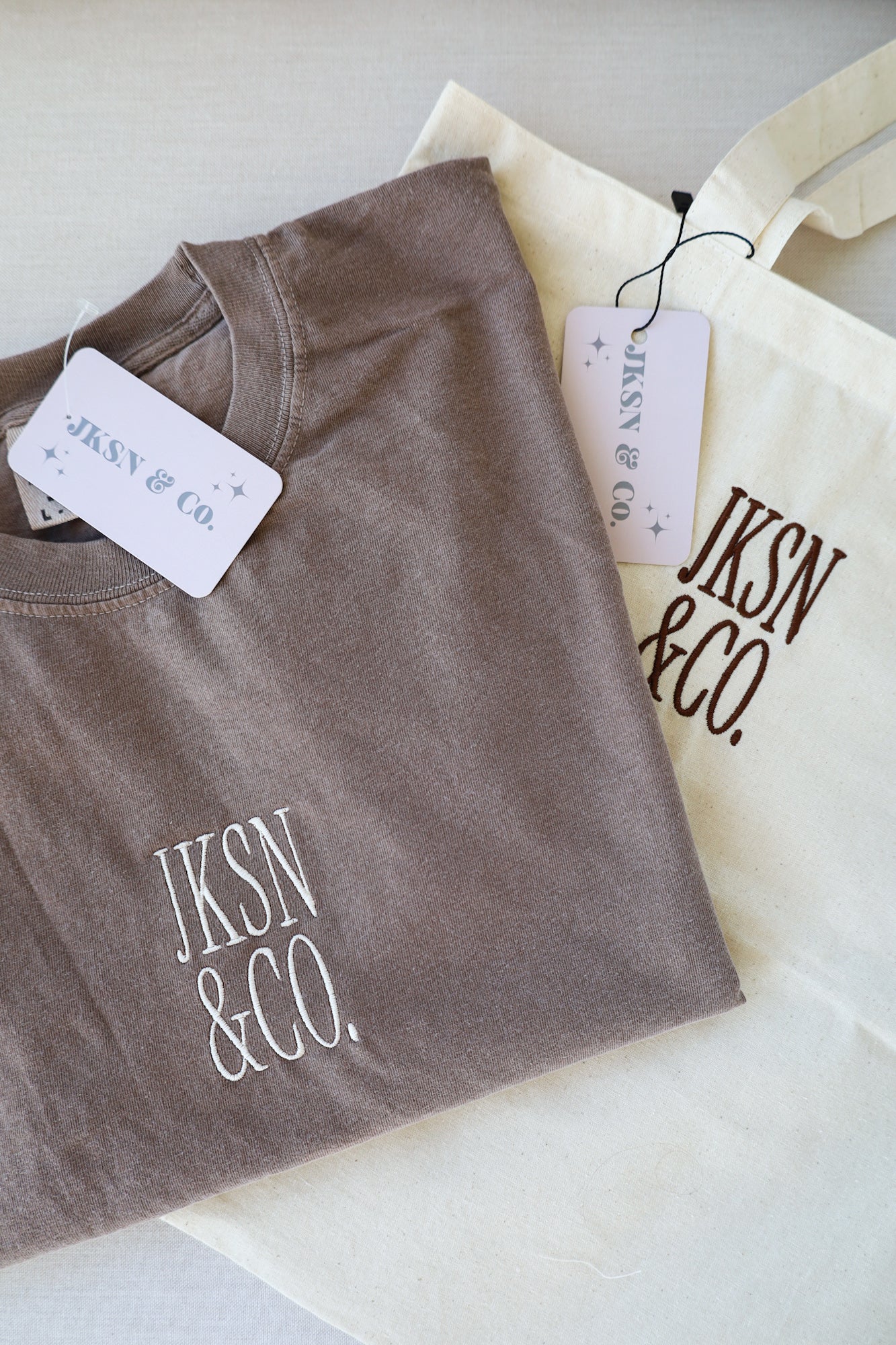 JKSN & Co. Embroidered Tee — Comfort Colors