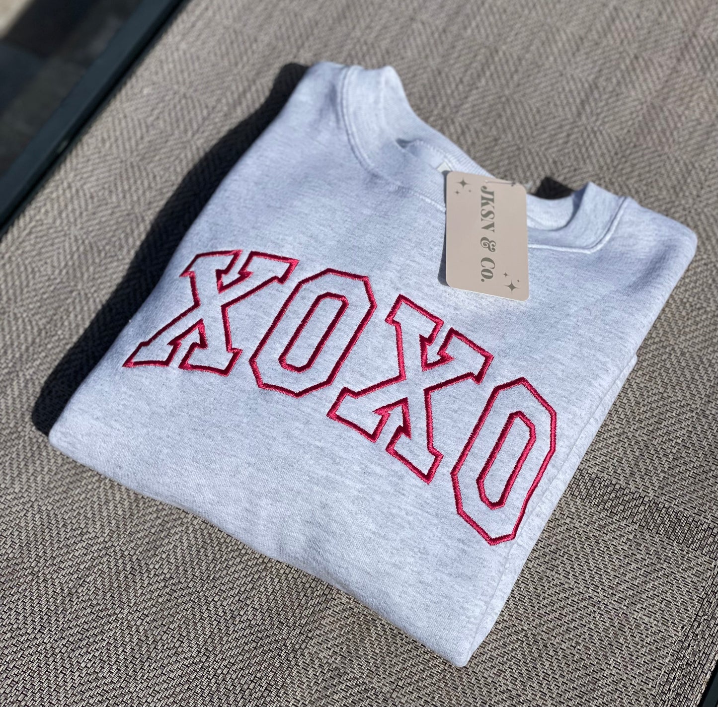 XOXO Embroidered Sweatshirt | Valentine's Day | VDay Gift