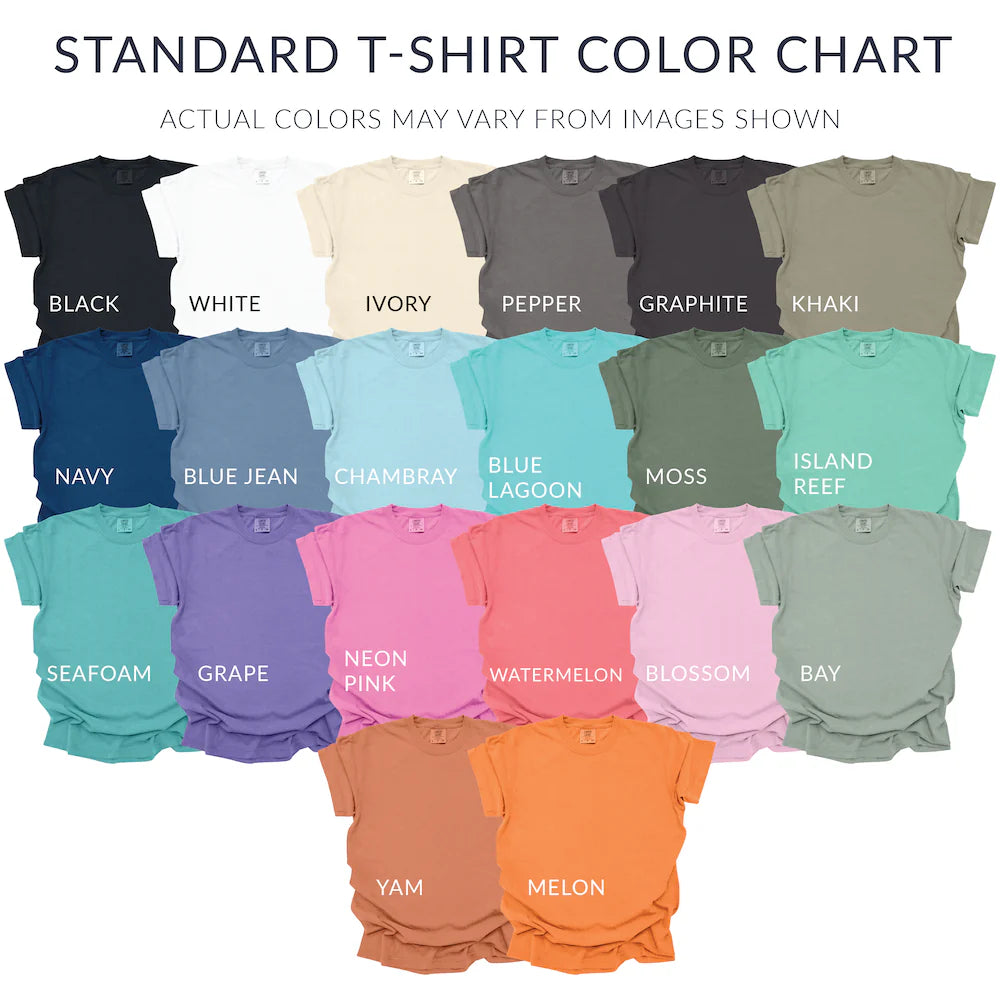 All's Fair in Love and Poetry Embroidered Comfort Colors Tee