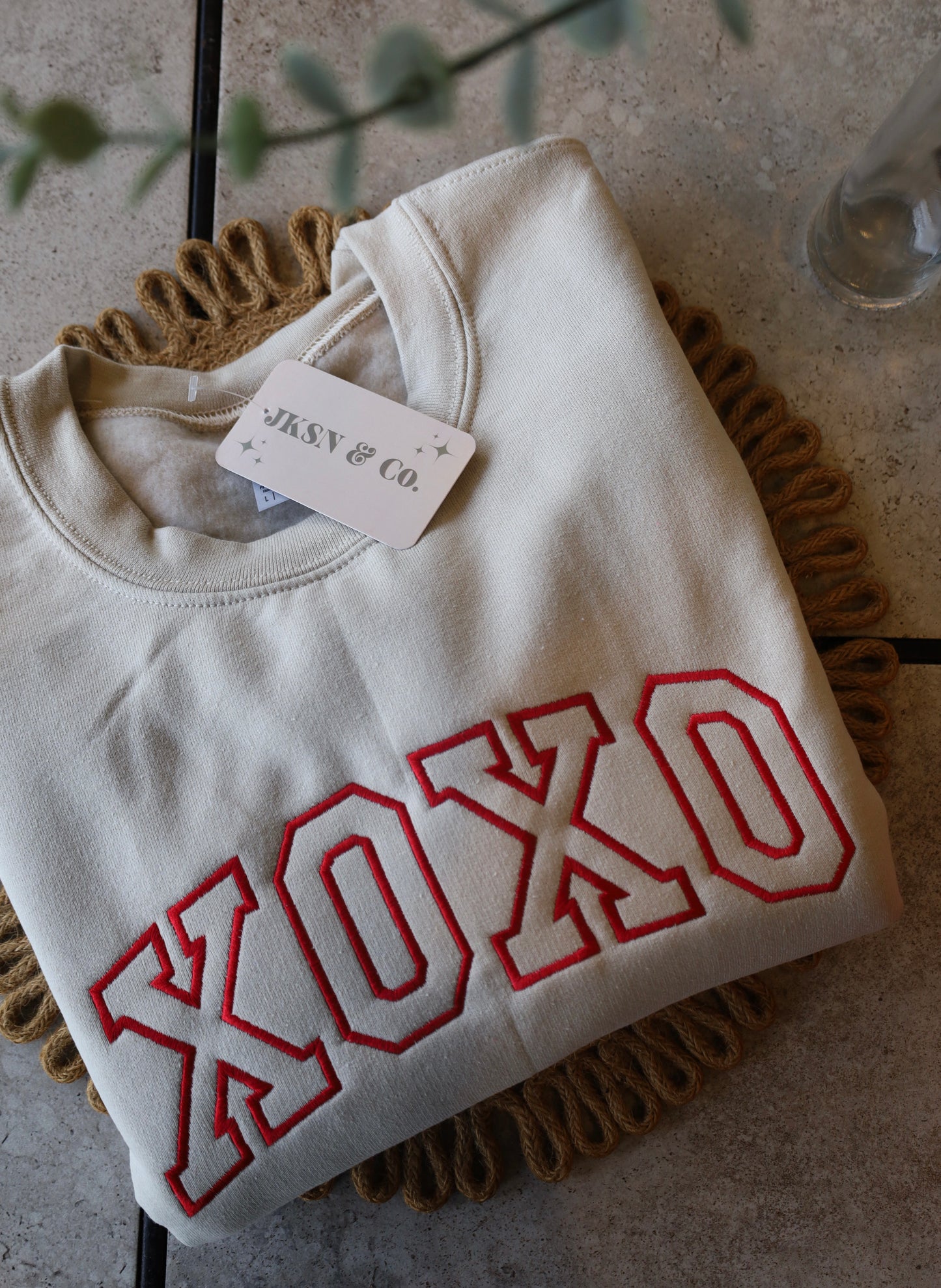 XOXO Embroidered Sweatshirt | Valentine's Day | VDay Gift