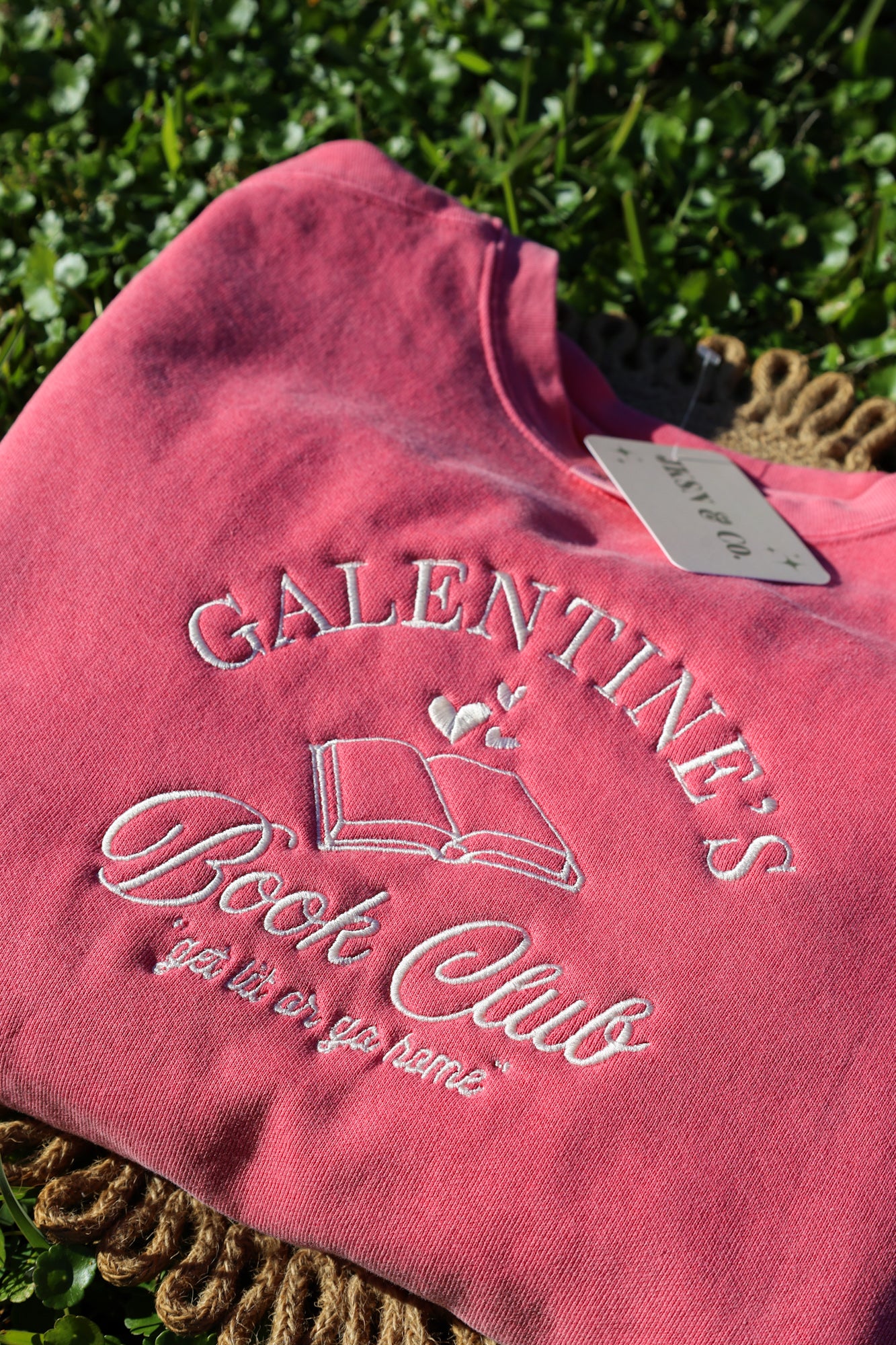 Galentine’s Book Club Embroidered Sweatshirt