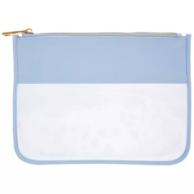 Custom Embroidered Clear Zipper Pouch – Beach & Pool Bag