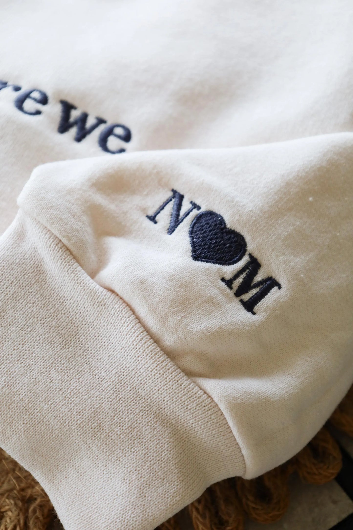 How Lucky Are We Embroidered Sweatshirt, Customizable, Embroidered Sleeve, Couples Sweatshirts, Couples Pullover