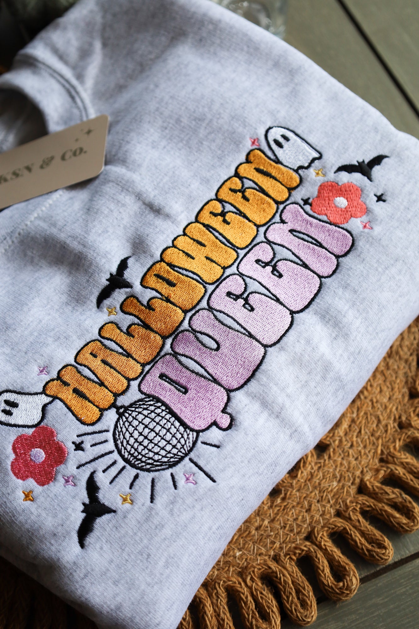 Halloween Queen Embroidered Sweatshirt