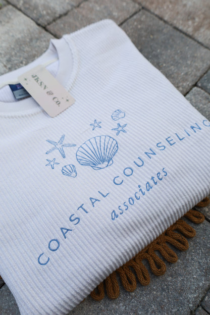 Custom LOGO Embroidered Corduroy Sweatshirt— Embroidered Logo Design, Logo Sweatshirt, Custom Embroidered Sweatshirt