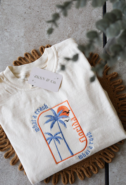 Florida!!! Inspired Embroidered Tee -- Comfort Colors Tee, Short Sleeve Tee