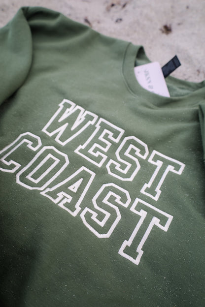West Coast Varsity Embroidered Sweatshirt