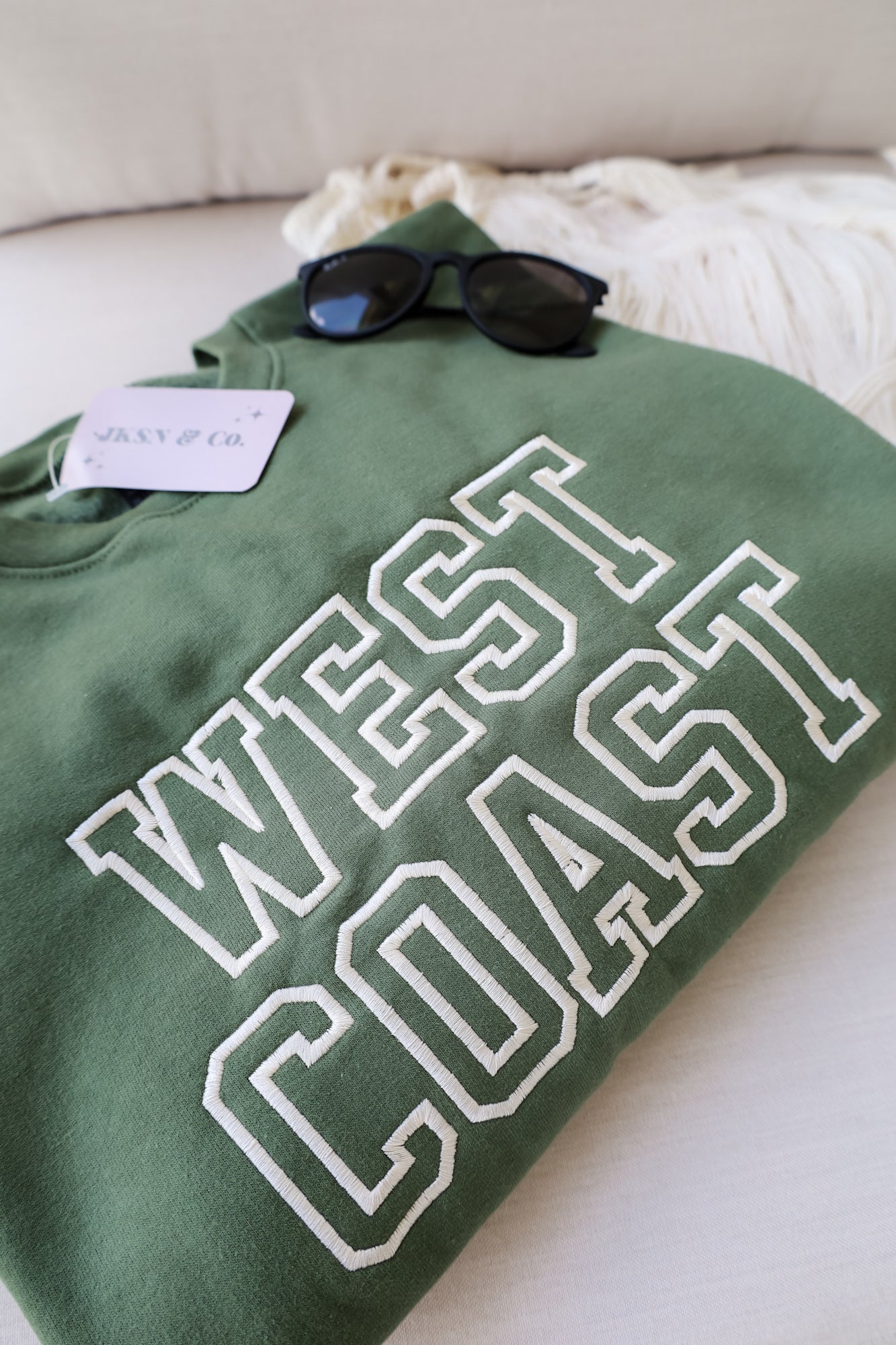 West Coast Varsity Embroidered Sweatshirt