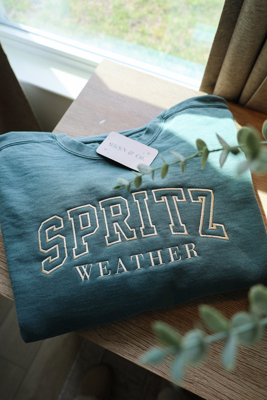 Spritz Weather Embroidered Sweatshirt