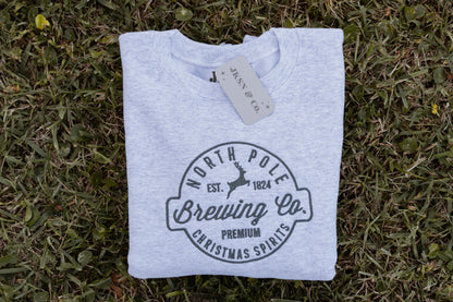 North Pole Brewing Co. Embroidered Crewneck