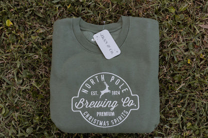 North Pole Brewing Co. Embroidered Crewneck