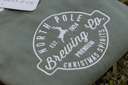 North Pole Brewing Co. Embroidered Crewneck