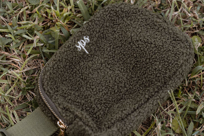 The Sassy - Olive Green Sherpa Belt Bag