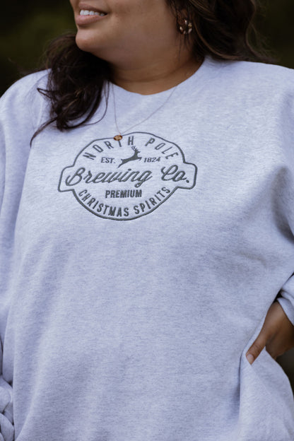 North Pole Brewing Co. Embroidered Crewneck