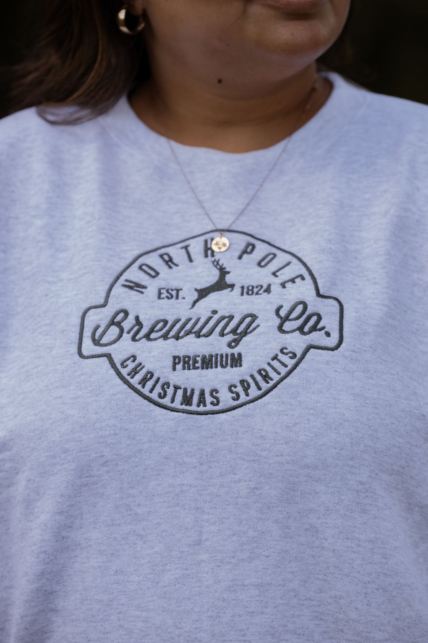 North Pole Brewing Co. Embroidered Crewneck