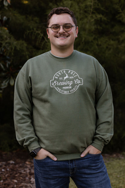 North Pole Brewing Co. Embroidered Crewneck