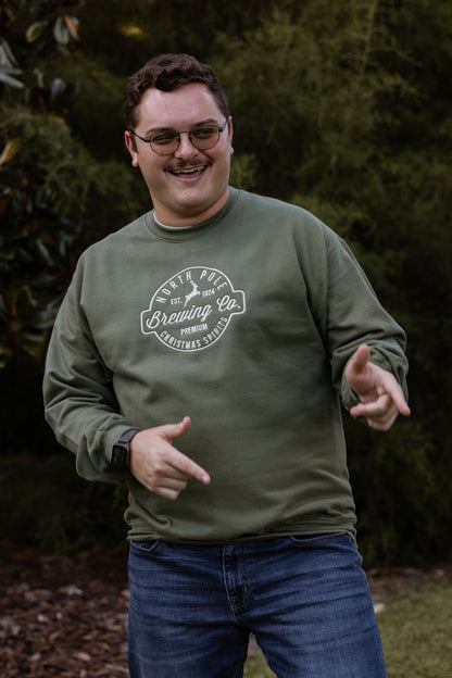 North Pole Brewing Co. Embroidered Crewneck