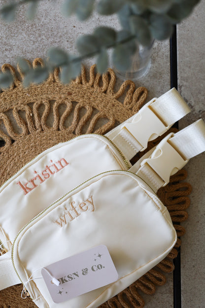 The Gracie | Beige Belt Bag