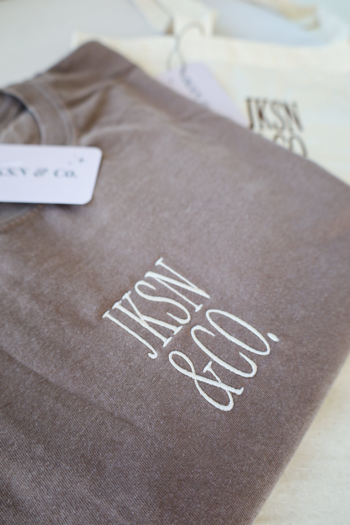 JKSN & Co. Embroidered Tee — Comfort Colors