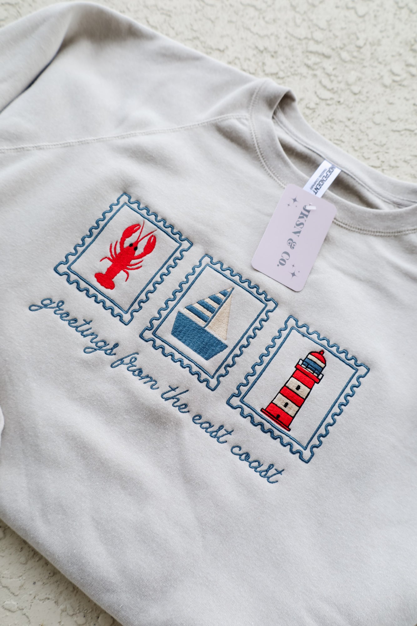 Greetings From the East Coast Raglan Sweatshirt