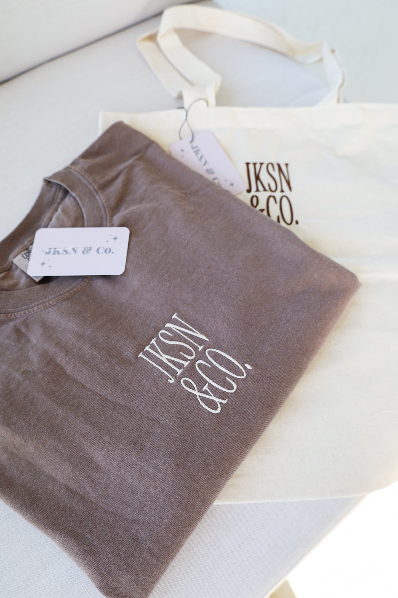 JKSN & Co. Embroidered Tee — Comfort Colors