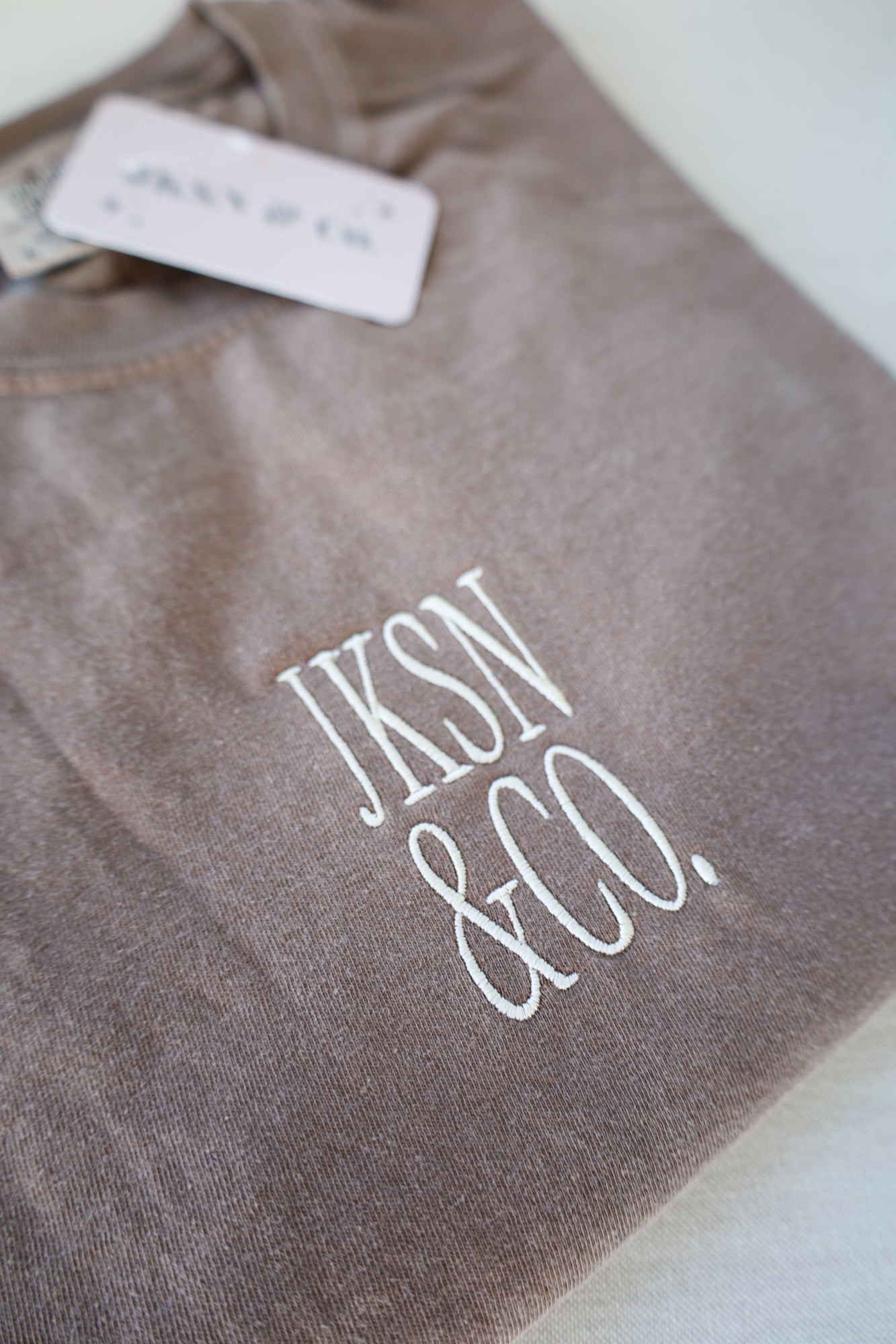 JKSN & Co. Embroidered Tee — Comfort Colors