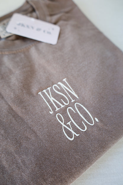 JKSN & Co. Embroidered Tee — Comfort Colors
