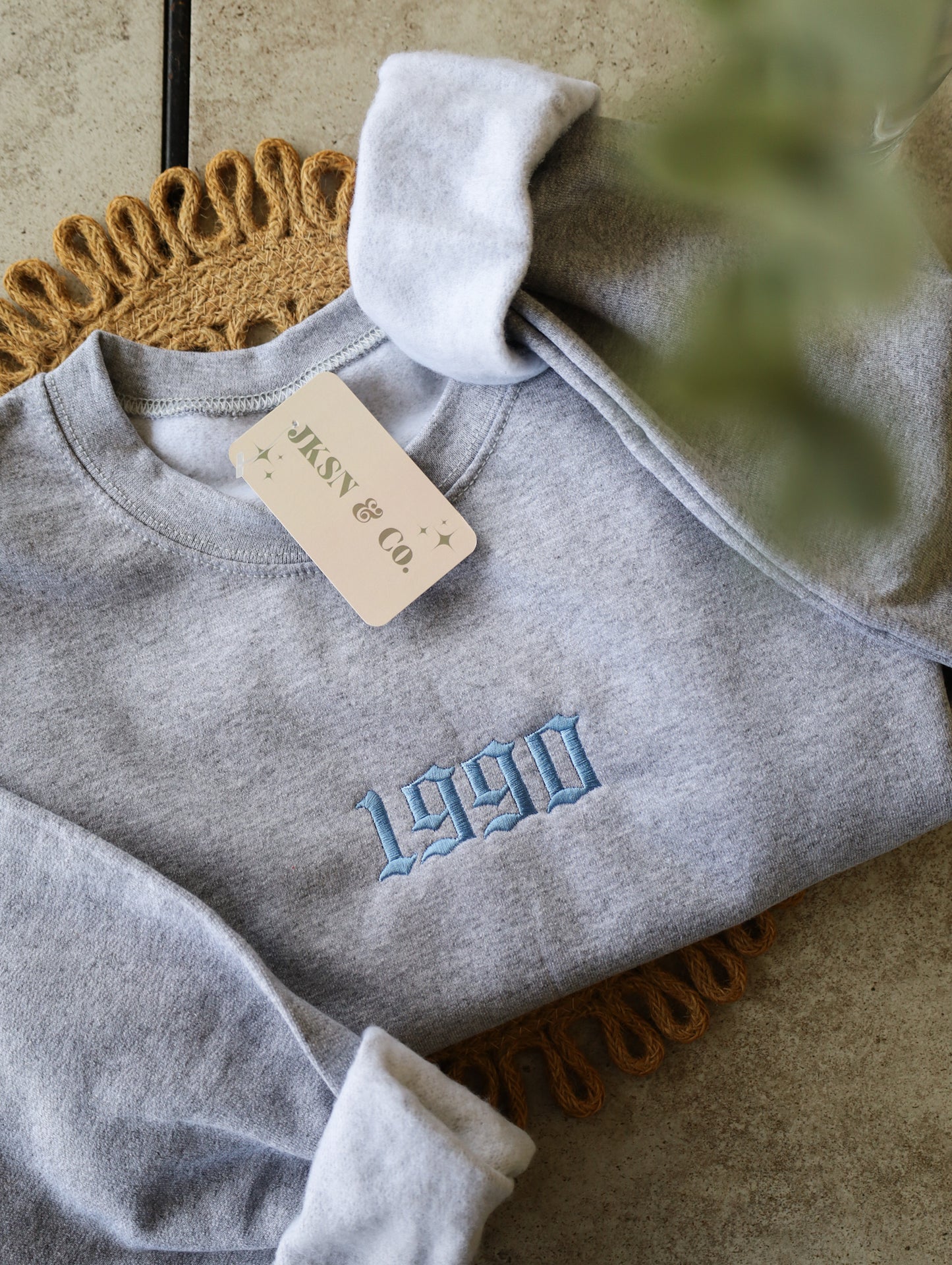 Customizable Birth Year Embroidered Sweatshirt