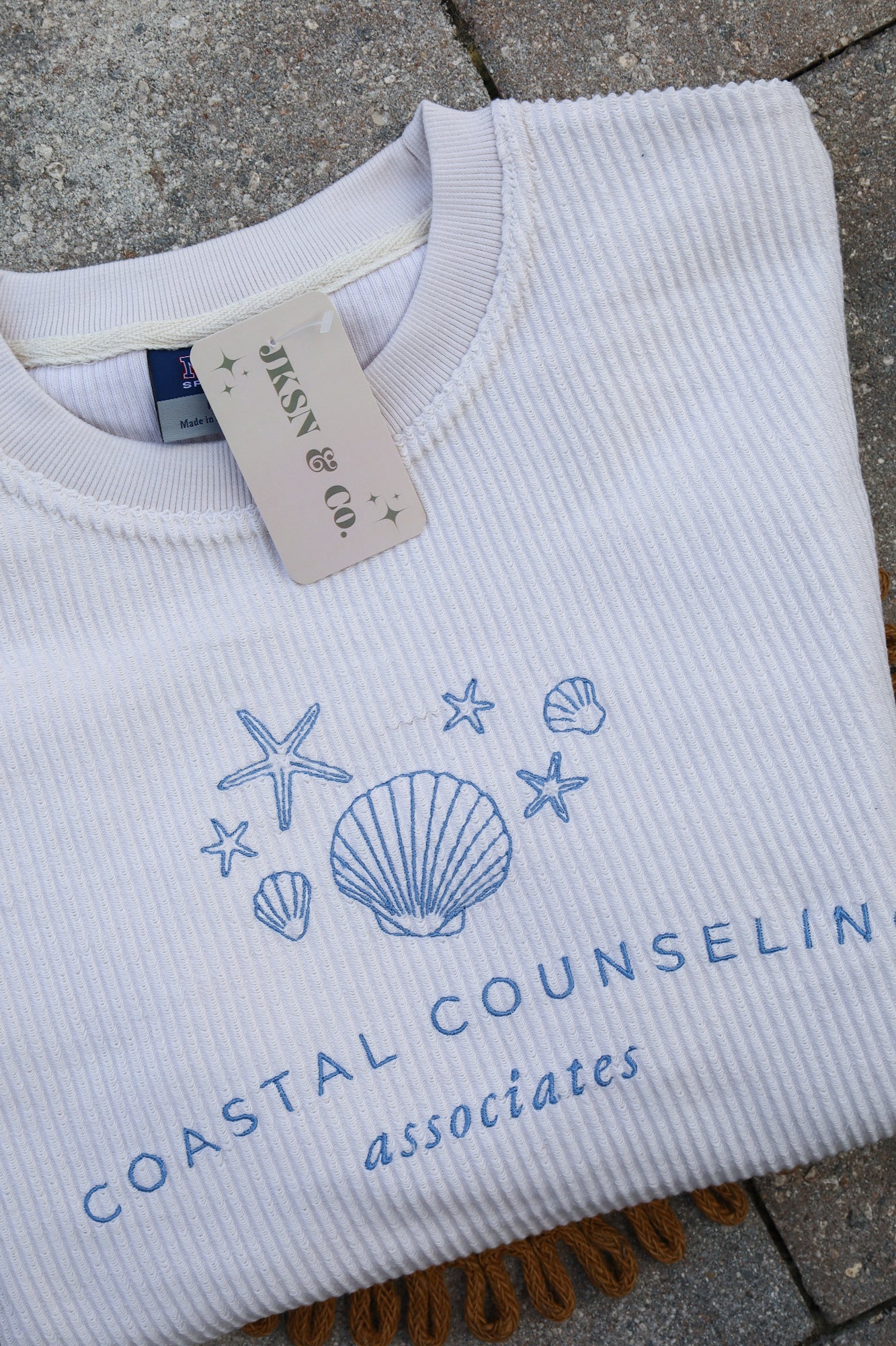 Custom LOGO Embroidered Corduroy Sweatshirt— Embroidered Logo Design, Logo Sweatshirt, Custom Embroidered Sweatshirt