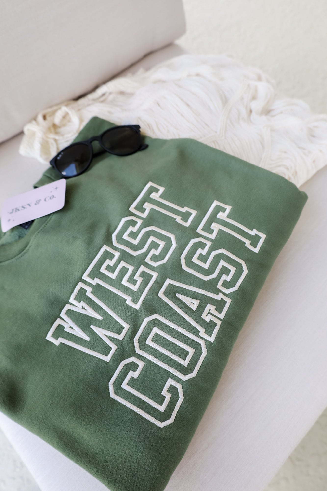 West Coast Varsity Embroidered Sweatshirt