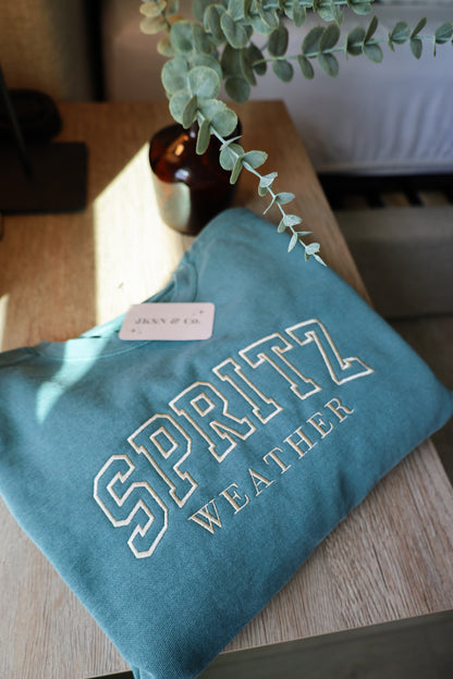 Spritz Weather Embroidered Sweatshirt