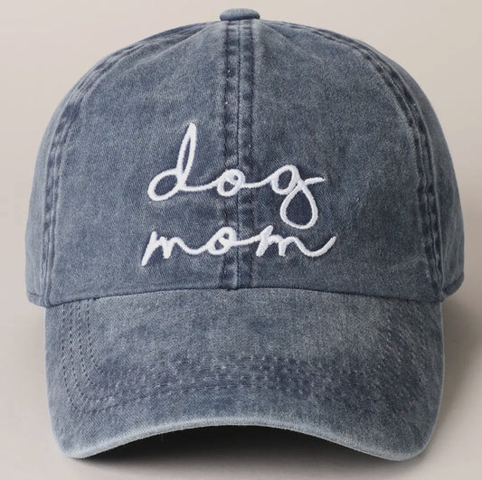 Dog Mom Embroidered Hat