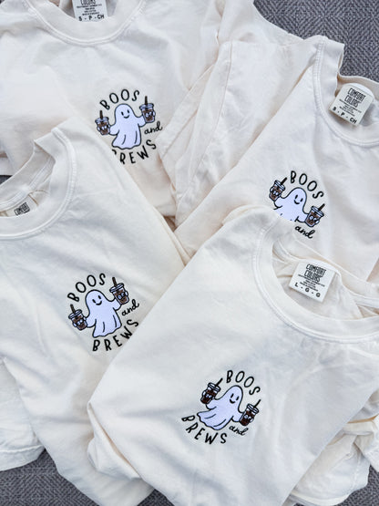 Boos + Brews Embroidered Tee