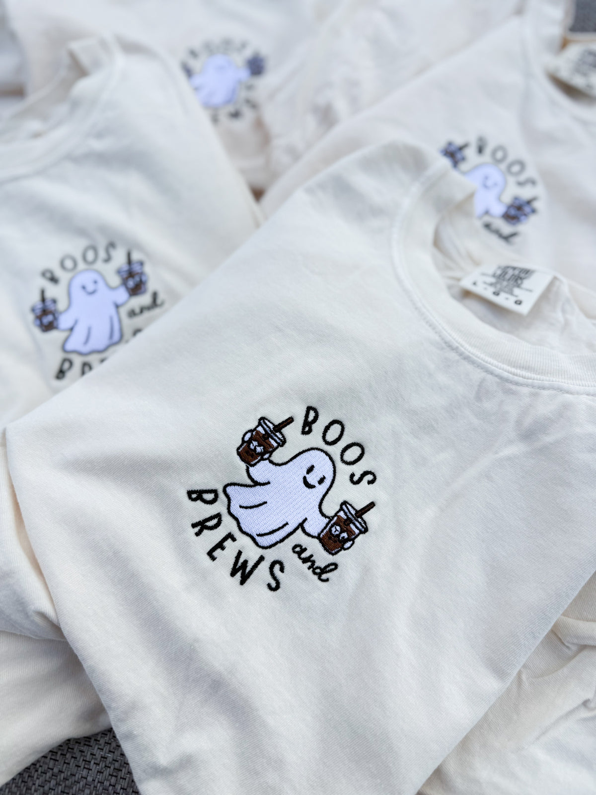 Boos + Brews Embroidered Tee
