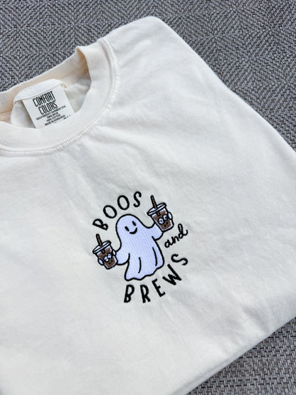 Boos + Brews Embroidered Tee