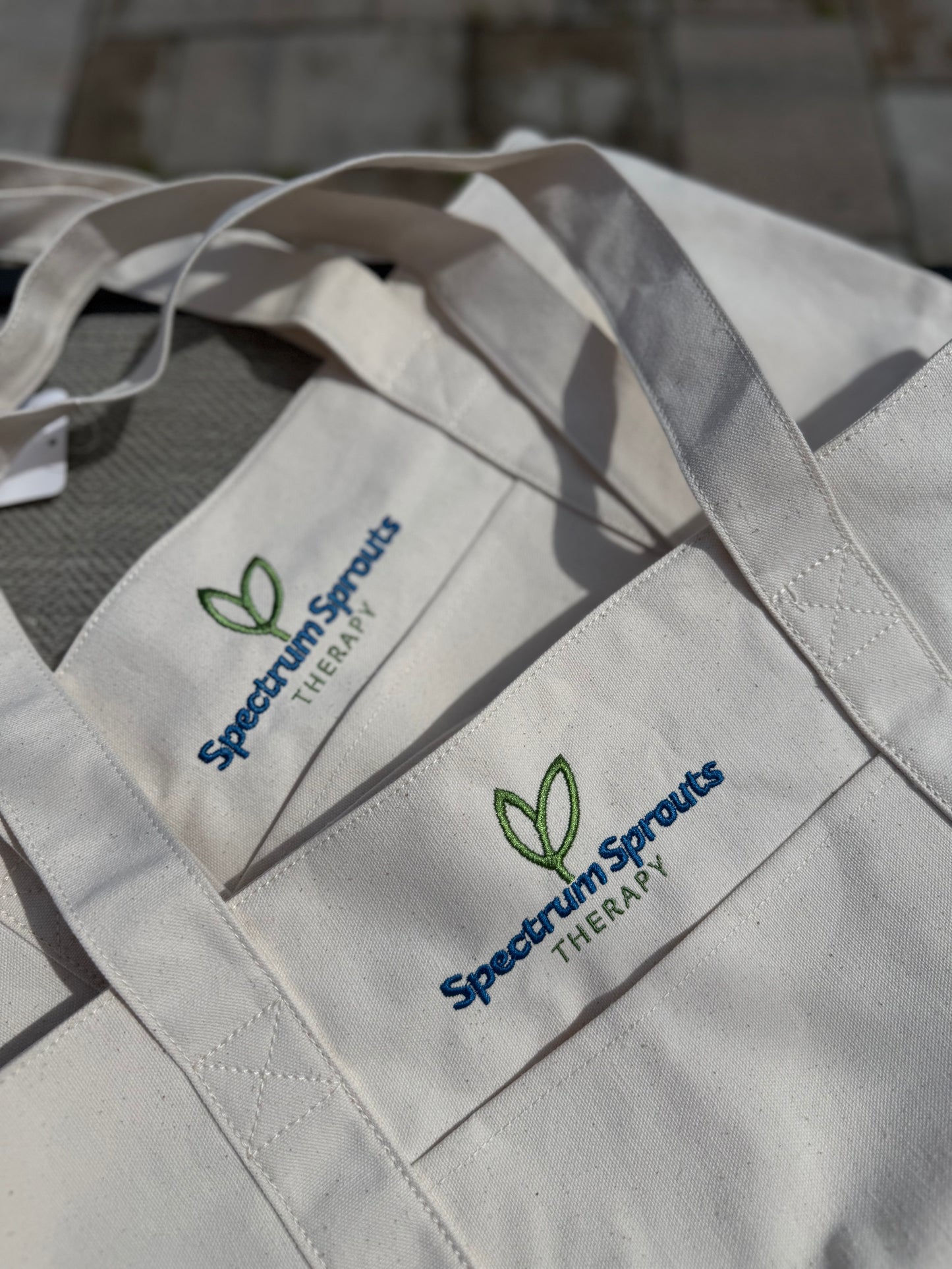 Custom Logo Embroidered Canvas Tote