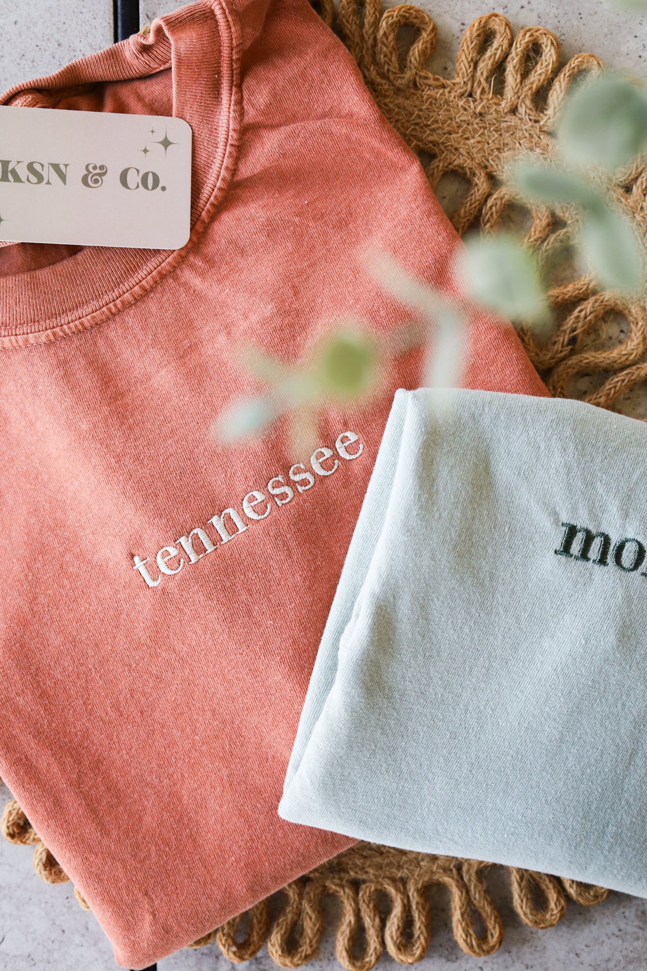 Embroidered Dainty State Comfort Colors Tee -- State Tee