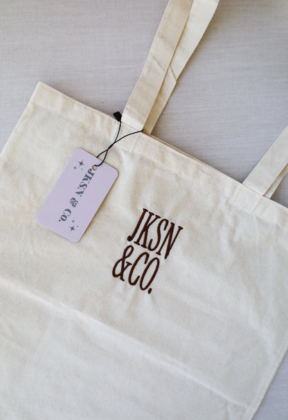 Custom Embroidered Logo Canvas Tote Bags (Promotional Use)