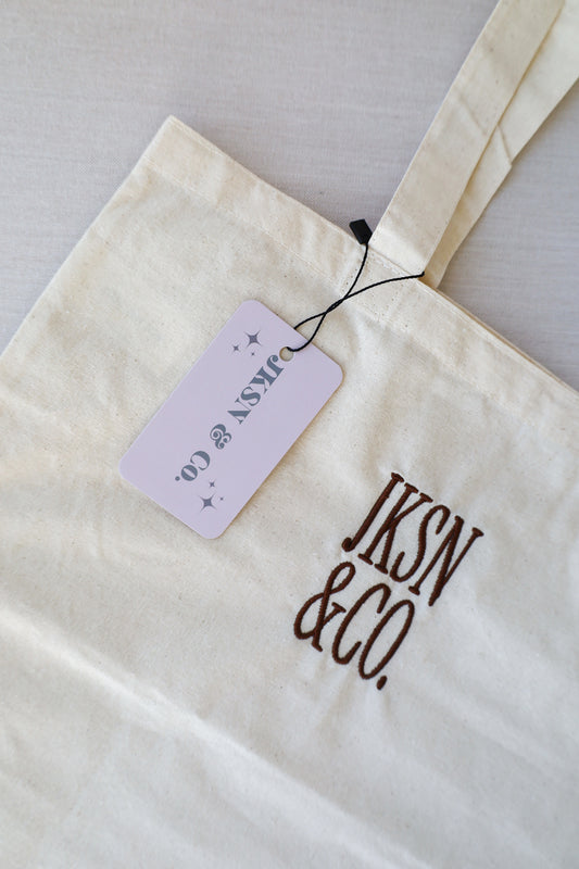 Custom Embroidered Logo Canvas Tote Bags (Promotional Use)