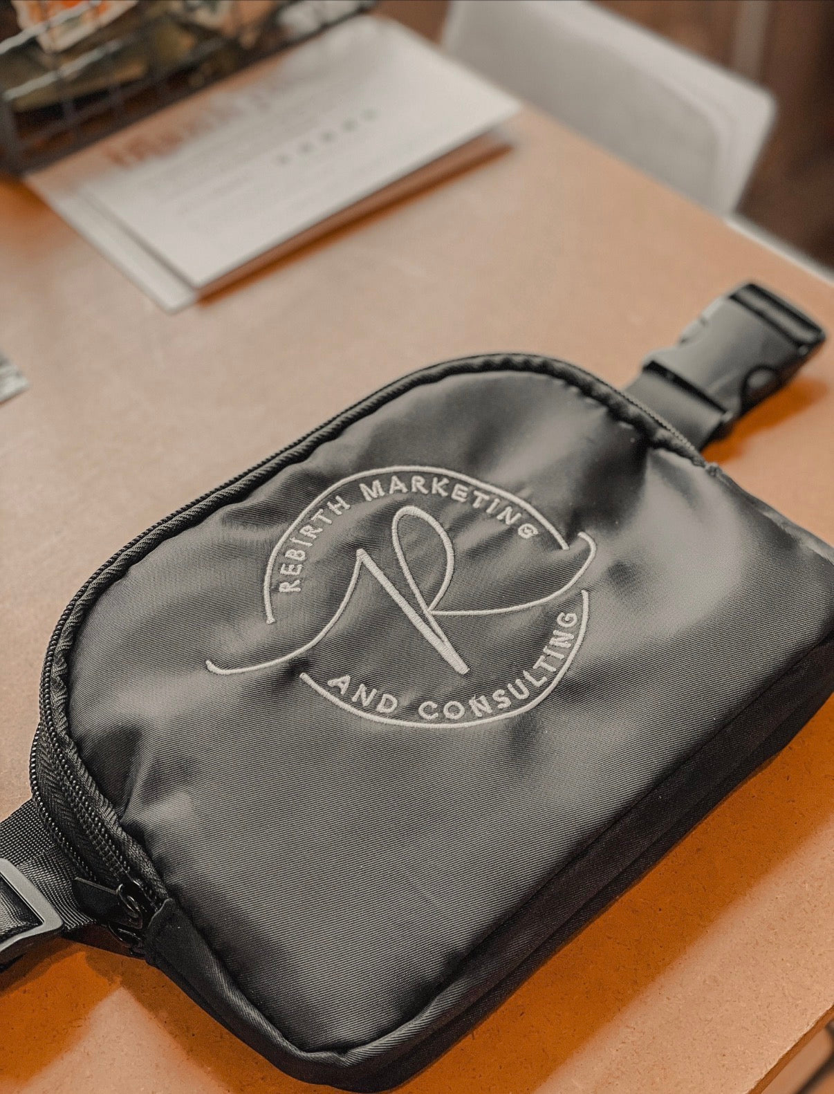 Embroidered Logo Belt Bag | Company Logo Belt Bag | Bachelorette Weekend Belt Bag | Embroidered Belt Bag | Embroidered Logo Bag | Logo