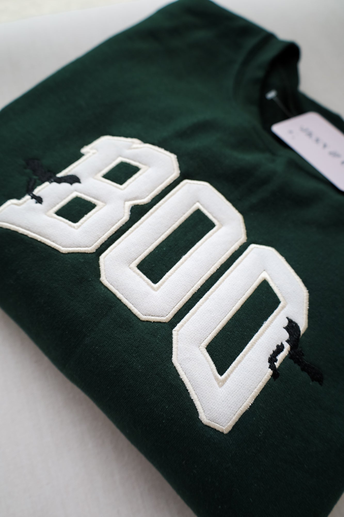 Boo Applique Embroidered Sweatshirt