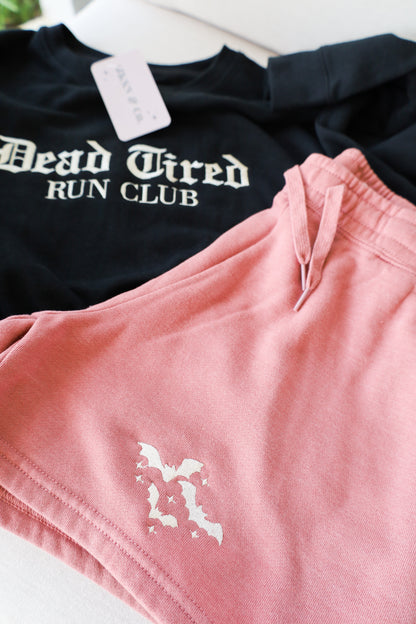 Sparkle + Bats Embroidered Shorts