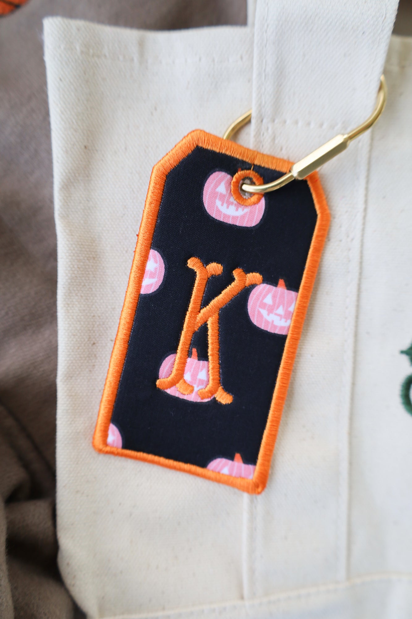 Halloween Embroidered Bag Charms