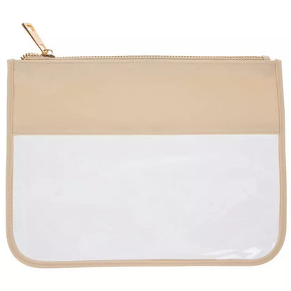 Custom Embroidered Clear Zipper Pouch – Beach & Pool Bag