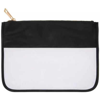 Custom Embroidered Clear Zipper Pouch – Beach & Pool Bag