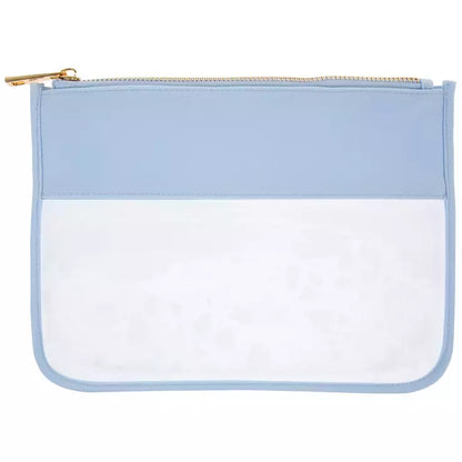 Custom Embroidered Clear Zipper Pouch – Beach & Pool Bag
